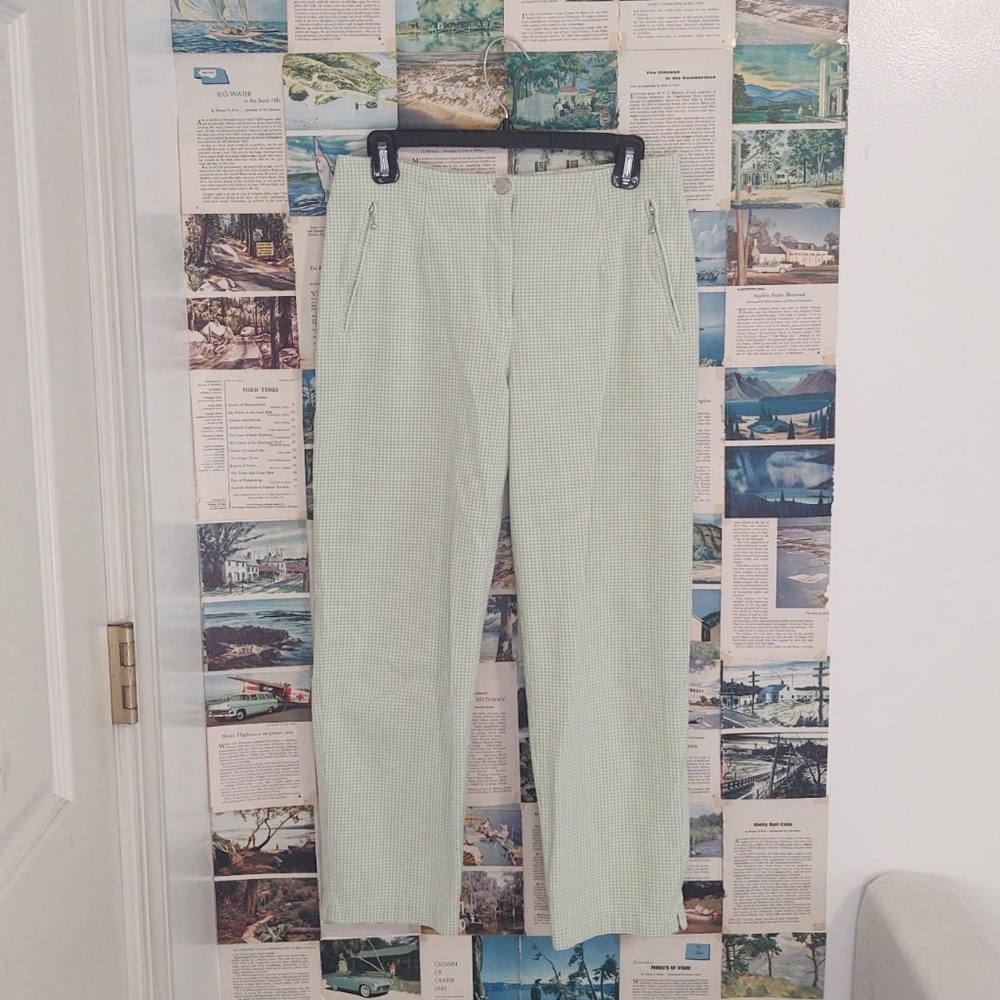 Vanilla Gingham Pants
